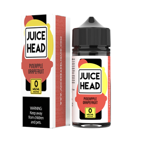 Juice Head Pineapple Grapefruit 100mL e-liquid bottle showcasing tropical pineapple and grapefruit flavor fusion.