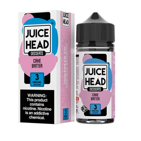 Juice Head Desserts Cake Batter 100mL E-Liquid – Sweet Cake Batter and Creamy Whipped Topping