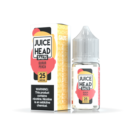Juice Head Salts Guava Peach 30mL E-Liquid Bottle