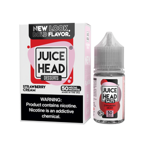 Juice Head Salts Strawberry Cream 30 mL – Strawberry Cereal Cream Nic Salt Vape Juice
