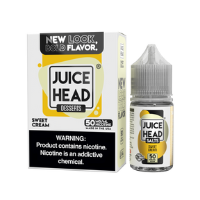 Juice Head Salts Sweet Cream 30 mL – Vanilla Wafer & Whipped Cream Nic Salt E‑Liquid