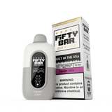 FIFTY BAR "White Series" 20K Puff  Powered By BEARD Vape Co. Disposable Device - 20000 Puffs
