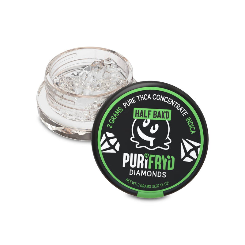 HALF BAK'D Purifry'd Diamonds THC-A Sauce -2g Concentrate