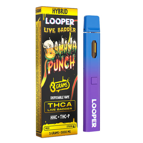 LOOPER Limited Edition THCA Live Badder HHC THCP - 3g Disposable