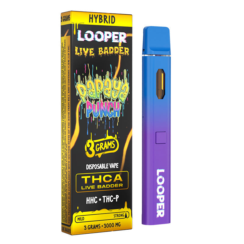 LOOPER Limited Edition THCA Live Badder HHC THCP - 3g Disposable