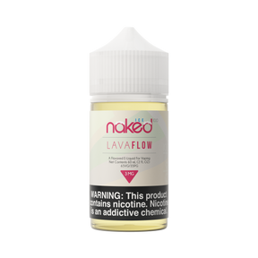Bottle of Lava Flow ICE by Naked 100 with tropical fruit and menthol flavor profile