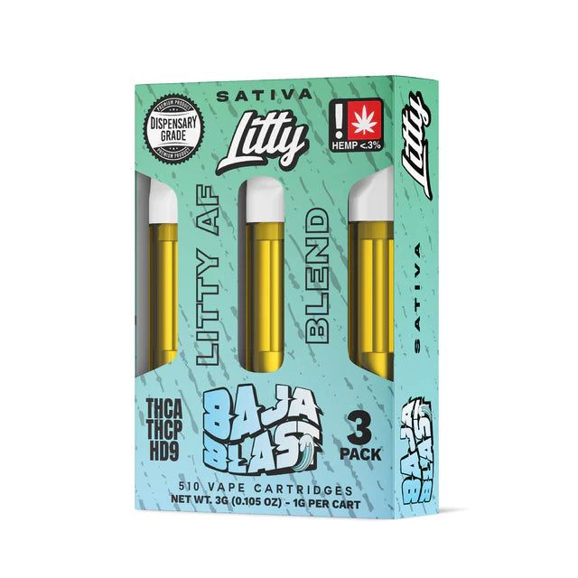 Litty 'Litty AF Blend' THCA THCP HD9 3g Cartridge - 3 Count