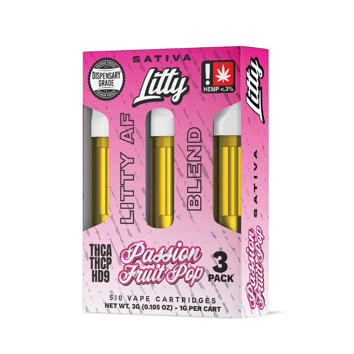 Litty 'Litty AF Blend' THCA THCP HD9 3g Cartridge - 3 Count