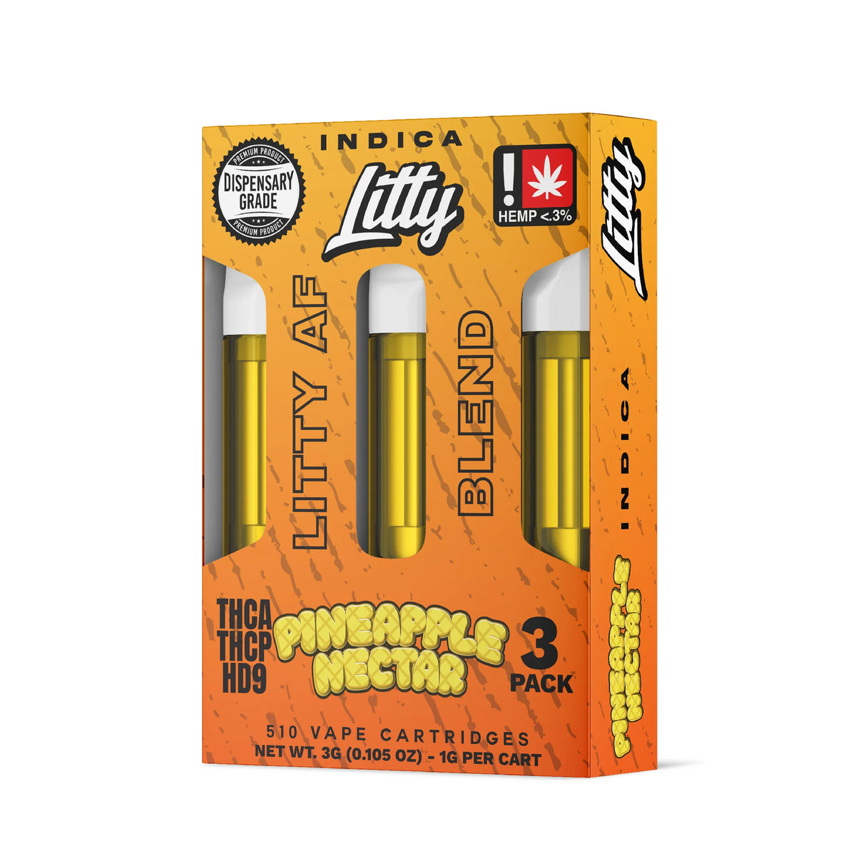 Litty 'Litty AF Blend' THCA THCP HD9 3g Cartridge - 3 Count