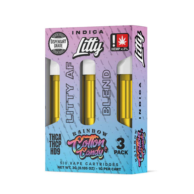 Litty 'Litty AF Blend' THCA THCP HD9 3g Cartridge - 3 Count