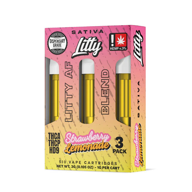 Litty 'Litty AF Blend' THCA THCP HD9 3g Cartridge - 3 Count