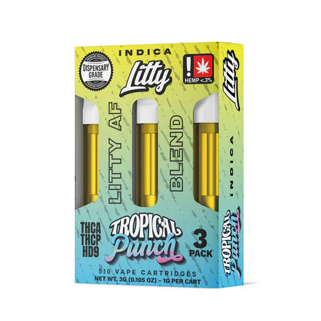 Litty 'Litty AF Blend' THCA THCP HD9 3g Cartridge - 3 Count