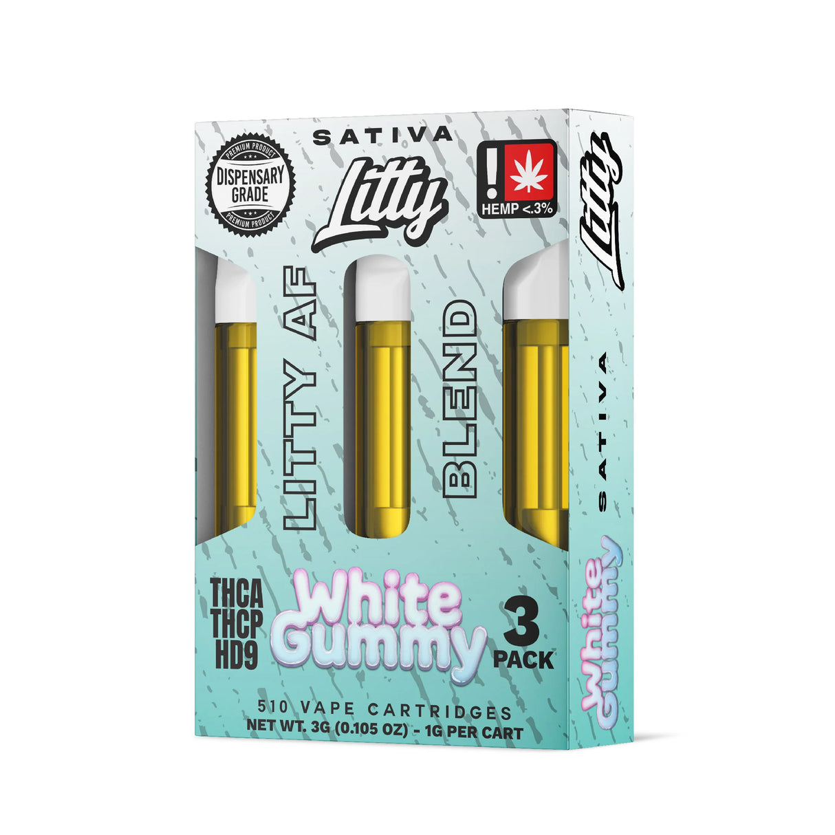 Litty 'Litty AF Blend' THCA THCP HD9 3g Cartridge - 3 Count