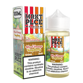 MRKTPLCE Blood Orange Tangoberry 100mL bottle featuring sweet blood orange, grapefruit, and tangoberry flavors.