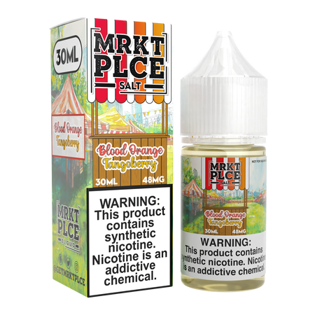 MRKTPLCE Blood Orange Tangoberry Nic Salt 30mL bottle featuring blood orange, grapefruit, and tangoberry flavors.