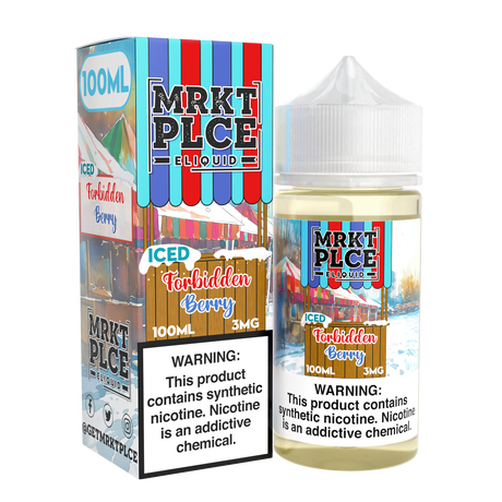 MRKTPLCE ICED Forbidden Berry 100mL bottle with tropical fruit, mixed berries, and an icy finish.