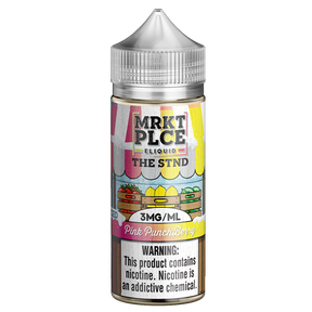 MRKTPLCE THE STND ICED Pink Punch Berry 100mL bottle featuring frosty strawberry, watermelon, lemonade, and lime flavors.