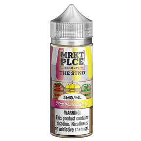 MRKTPLCE THE STND Pink Punch Berry 100mL bottle featuring strawberry, watermelon, lemonade, and lime flavor.