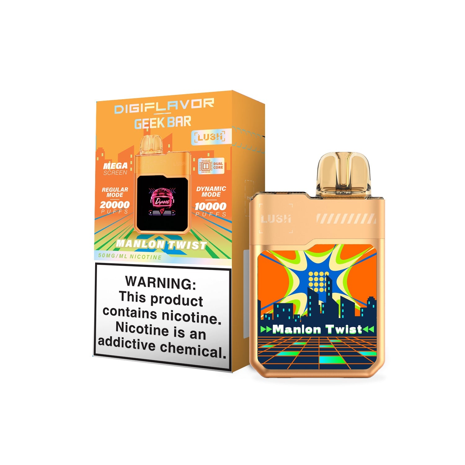 Geek Bar Lush | Geek Bar Digiflavor | 20000 Puffs Disposable Vape