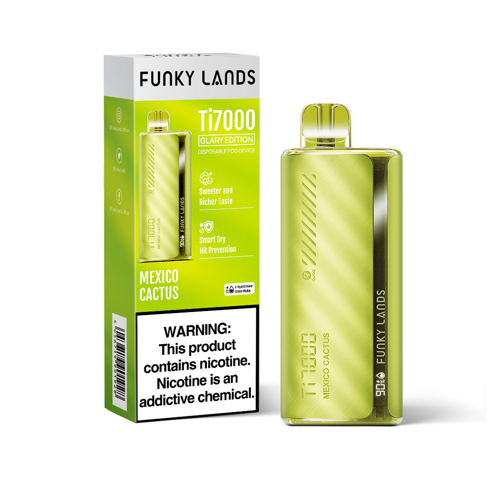 FUNKY LANDS Ti7000 Glary Edition Rechargeable Disposable – 7000 Puffs