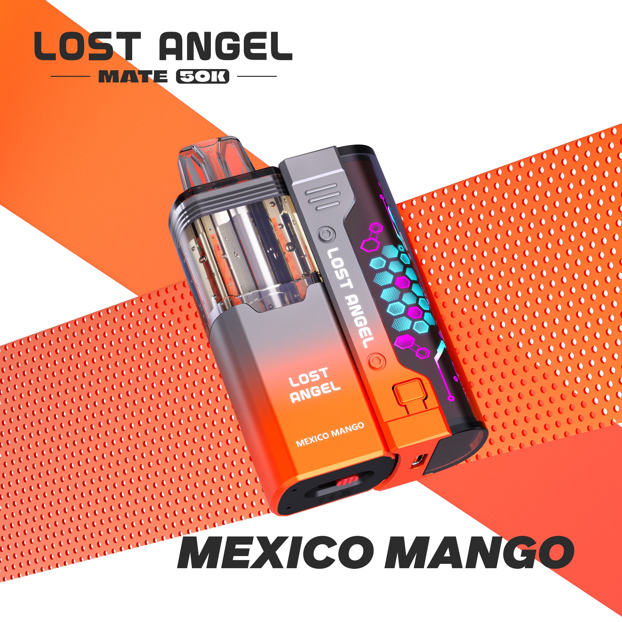 Lost Angel MATE 50K Disposable Kit – 50,000 Puffs | Smart Display