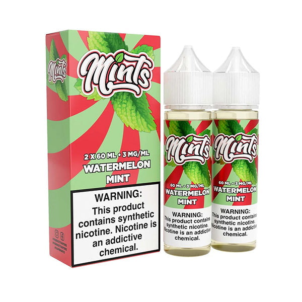 Watermelon Mint | Mints | 2x 60mL 3mg bottle with packaging