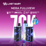⭐️TEXAS COMPLIANT ⭐️ | Lost Mary NERA FULLVIEW 70K Disposable KIT - 70,000 Puffs