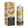 100mL bottle of NOMS 100 Vanilla Toffee E-Liquid with creamy vanilla and caramel dessert flavor.