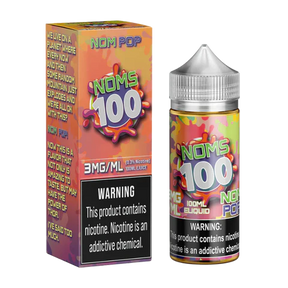 NOMS 100 Nom Pop 100ML Bottle – Cherry, Blue Raspberry, and Citrus Lime Flavor E-Liquid