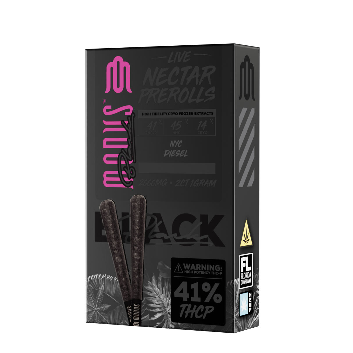 MODUS Black Live Nectar THC-P 1g Pre Rolls - 2 Count