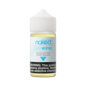 Refreshing menthol e-liquid - Naked 100 Crisp Menthol 60mL with a cool, smooth finish.