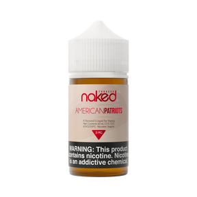Bold classic tobacco e-liquid - Naked 100 Tobacco American Patriots 60mL with full-bodied flavor.