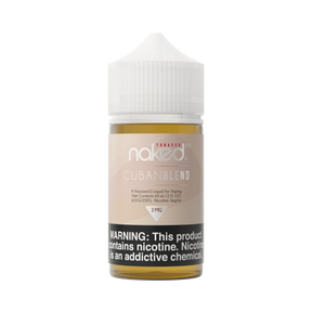 Smooth light tobacco e-liquid - Naked 100 Cuban Blend 60mL with premium handcrafted flavor.