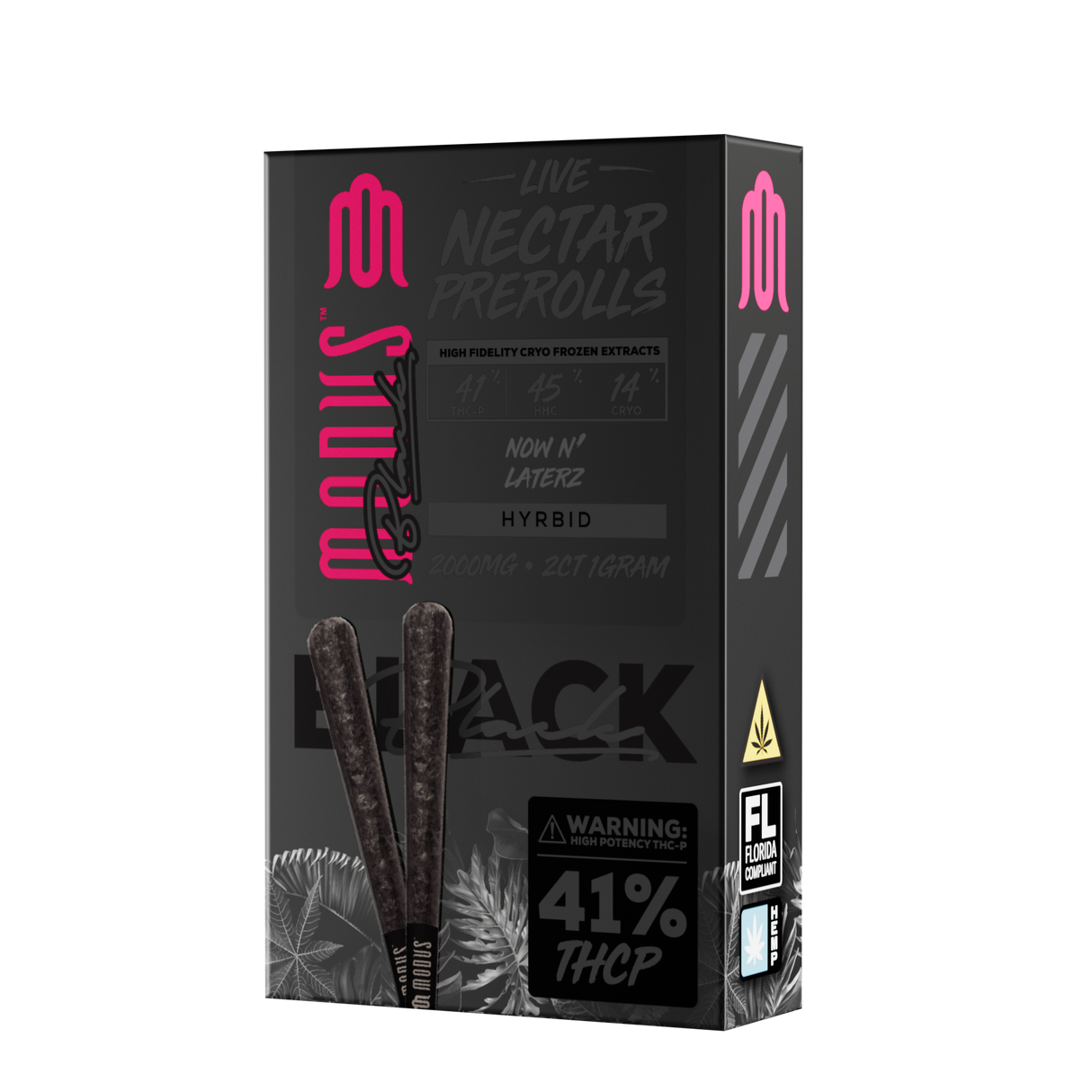 MODUS Black Live Nectar THC-P 1g Pre Rolls - 2 Count