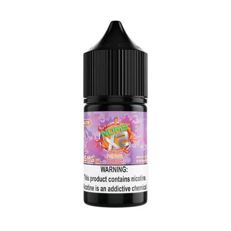 NOMS X2 SALT Blueberry Papaya Strawberry 30ML nicotine salt e-liquid blends blueberries, papaya, and strawberries for smooth tropical flavor. Shop premium salt nic today.