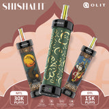 The OLIT Shishalit 30K is a newer, smaller version of the OLIT Hookalit 40K. Featuring adjustable airflow, a smart display, and up to 30,000 puffs. 950mAh rechargeable battery, 25mL e-liquid capacity, and advanced LIT mesh coil technology. Shop now!