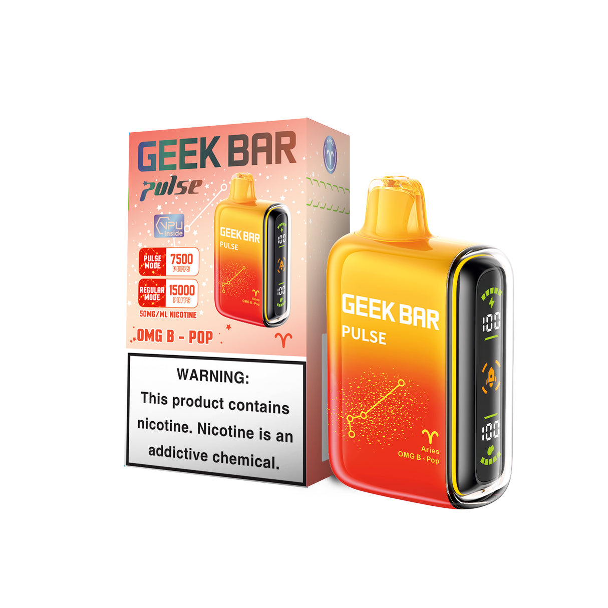 Geek Bar PULSE 15000 Rechargeable Disposable Device - 15000 Puffs