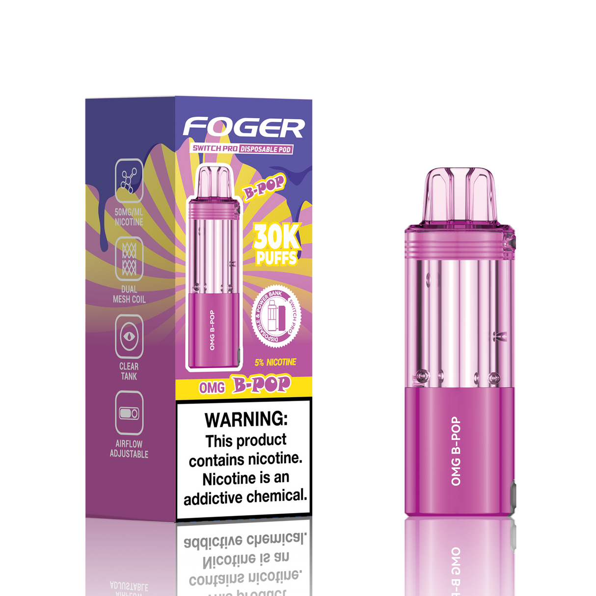 FOGER Switch Pro 30K Disposable Device POD - 30,000 Puff