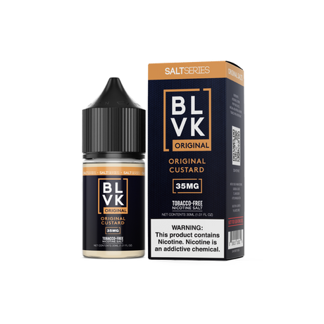 Original Custard by BLVK TFN Salt 30mL with Packaging