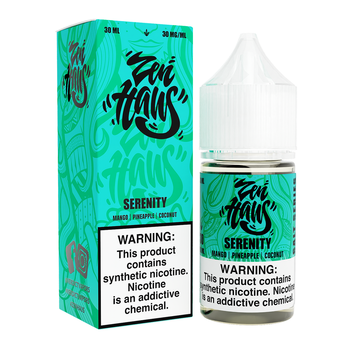 Serenity by ZEN HAUS SALTS E-Liquid 30ml With Packaging