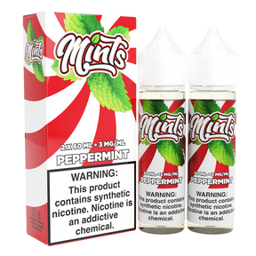 Peppermint by Mints Series 2x 60mL 3mg bottle with packaging