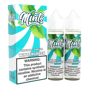 Wintergreen by Mints Series 2x 60mL 3mg bottle with packaging