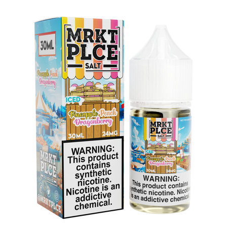 Iced Pineapple Peach Dragonberry by MRKT PLCE Salts 30mL with Packaging