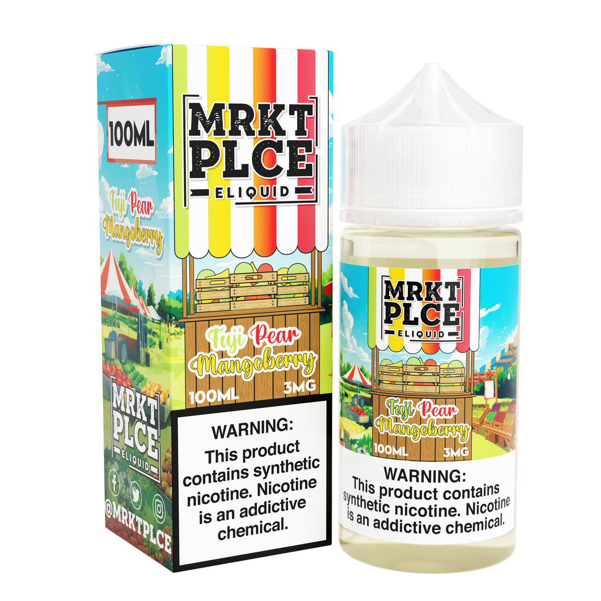 Fuji Pear Mangoberry by MRKT PLCE Series 100mL with Packaging