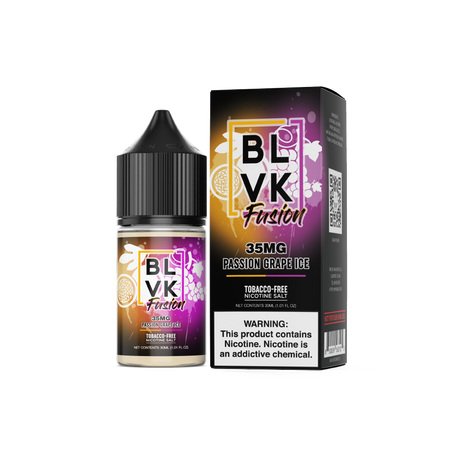 Passion Grape Ice by BLVK Fusion TFN Salt 30mL with Packaging