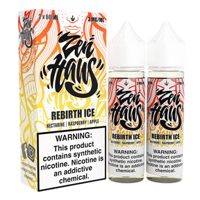 Rebirth ICE by ZEN HAUS E-Liquid 2X 60ml with Packaging