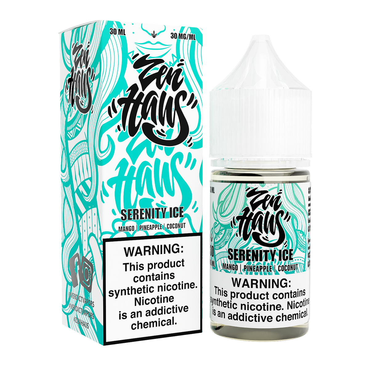 Serenity ICE by ZEN HAUS SALTS E-Liquid 30ml with Packaging