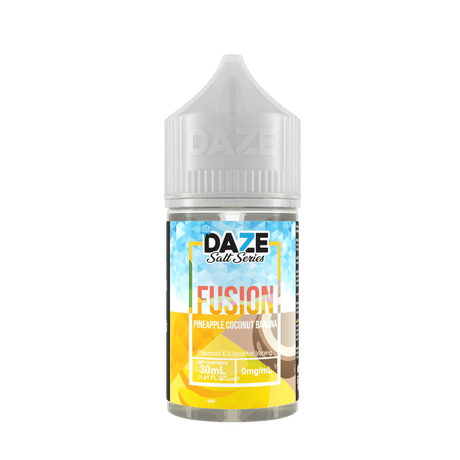 Pineapple Coconut Banana Iced 7Daze Fusion Salts 30mL 30mg bottle