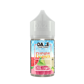 Raspberry Green Apple Watermelon Iced 7Daze Fusion Salts 30mL 30mg bottle