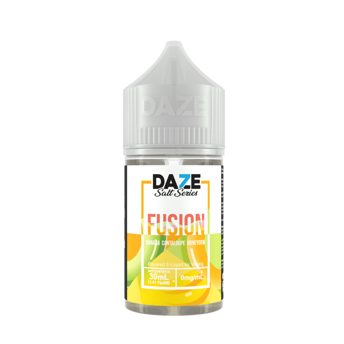 Banana Cantaloupe Honeydew 7Daze Fusion Salts 30mL 30mg bottle